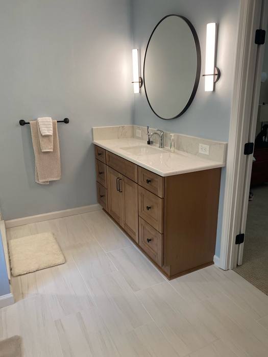 Custom vanity installation